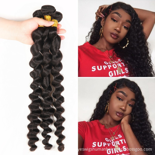 Wholesale Cheap Loose Deep Wave Raw Brazilian Virgin Cuticle Aligned Human Hair Bundles Human Hair Extension Products For Women